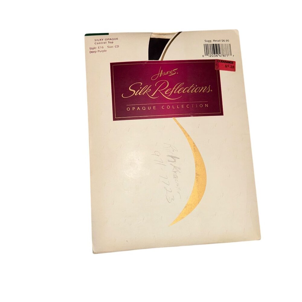 New Vtg Hanes Silk Refelcetions Womens Pantyhose Size CD Resilience Too 5 Pairs - Picture 3 of 10